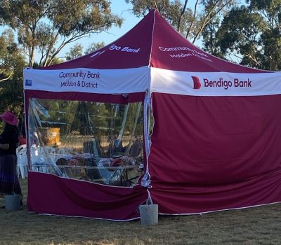 marquee with clear sides